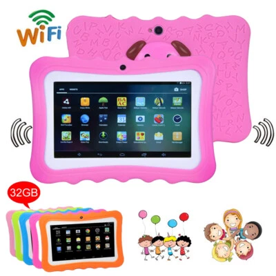 7" WiFi Kids Tablet Android Tablet Dual Camera Parental Control Bluetooth 32GB - Image 1 of 4