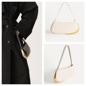 Zara Metallic Detail Shoulder Bag 50TH ANNIVERSARY 6583/510/800 , 6583/510/850 - Picture 1 of 11