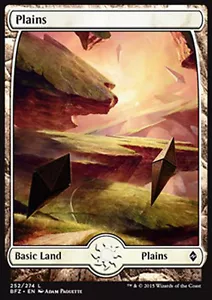 MTG PLAINS EXC #252 FOIL - PIANURA FULL ART 3 - BFZ - MAGIC - Imagen 1 de 1