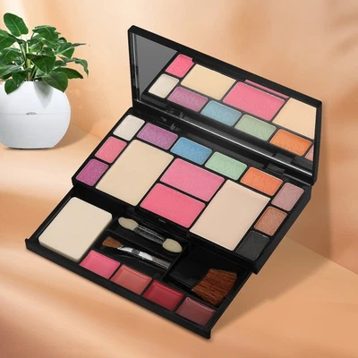 18 Colors Makeup Eyeshadow Lip Gloss Eyebrow Powder Blush Cosmetics Gift Set - Image 1 of 4