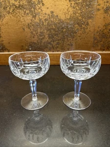 Waterford Crystal Kildare Champagne Coupe Sherbet Glasses Set Of 2 - Picture 1 of 10