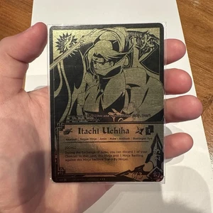 *SEALED* Itachi Uchiha Black And Gold Super Rare 453 Fierce Ambitions Tin - Bild 1 von 5