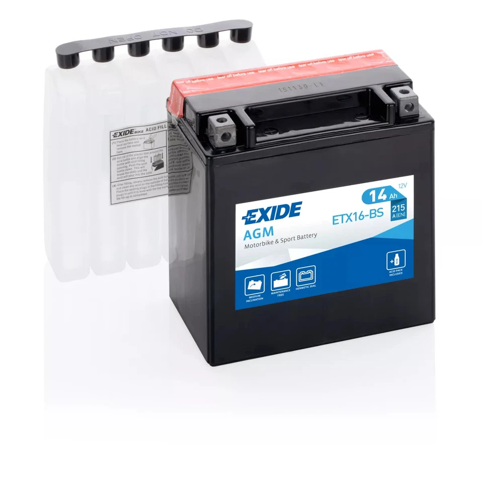 BATTERIE EXIDE AGM ETX16-BS/YTX16-BS - Photo 1/1