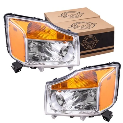 Headlight For 2008-2015 TITAN Set 260109FF0A 2010 Armada NI2502168 - Imagem 1 de 4