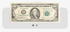 Series 1990 $100 Dollar Bill Federal Reserve Note Circulated - Picture 1 of 5