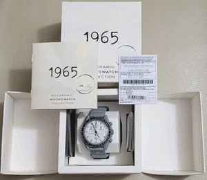 Neu mit Etikett 1965 Swatch x Omega Moonswatch Mission To The Moon 60th Anniversary Uhr - Bild 1 von 2