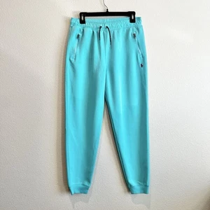 Polo Ralph Lauren Boys XL Jogger Pants Teal Fleece Double Knit Sweatpants 18-20 - Picture 1 of 7
