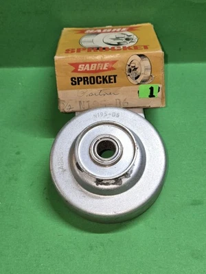 Piñón Sabre N195-D6 paso de 1/2" x espolón 6T con compañero de rodamiento prensado R-11 R-12 Foto 1 de 4