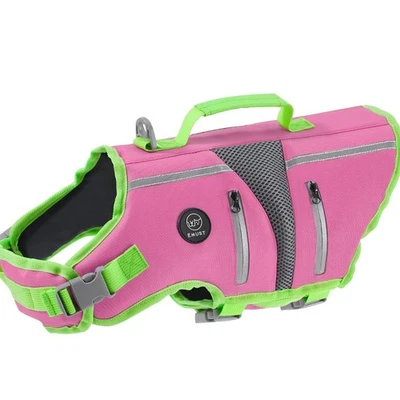 Dog Life Vest, Adjustable Large Dog Safety Vest with Reflective Stripes, Rips... - Image 1 of 4