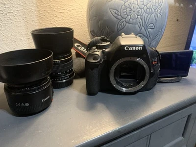 Canon T3i Rebel with EF 50mm lens and extras - Image 1 of 4