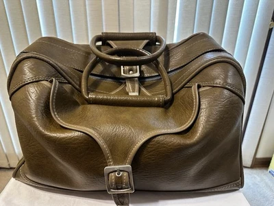 Vintage American Tourister  Brown Leather Travel Case Luggage  Bag/ Carry-on - Image 1 of 4