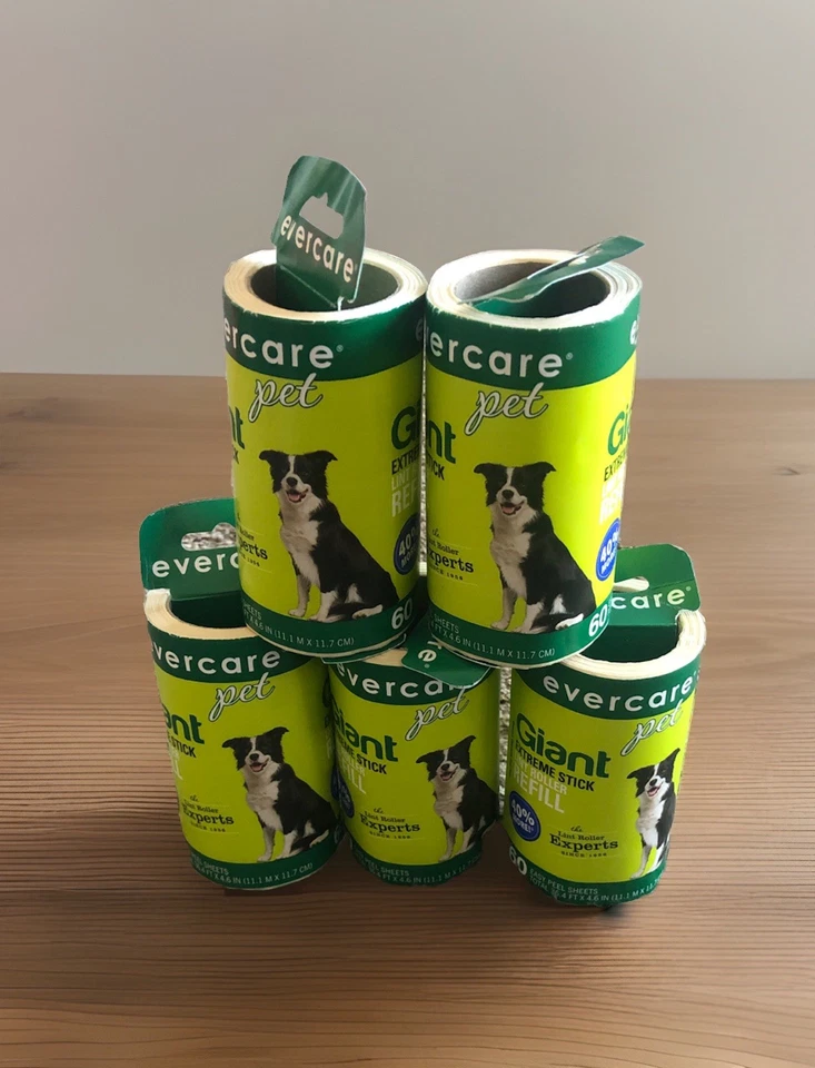 Butler Home Products Evercare Giant Pet Hair and Lint Roller Refill 60...