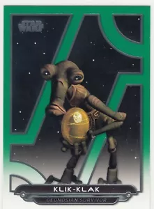 2018 Star Wars Galactic Files Base Green #REB-20 Klik-Klak 184/199 - Bild 1 von 1