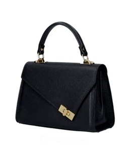 ITALIENISCHE TRENDIGE KIESEL LEDER HANDTASCHE TASCHE SCHULRANZEN von DIVA - MADE IN ITALY - Bild 1 von 12