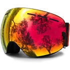 Ski Goggles With Magnetic Double Layer Lens Ski Anti-Fog Uv400 Snowboard Goggles