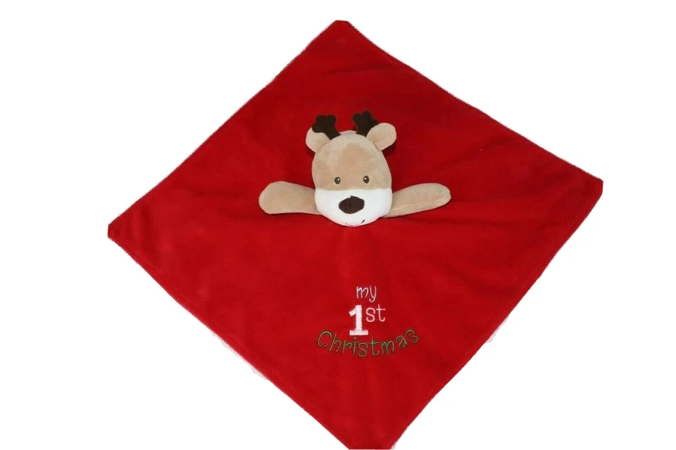 Baby Starters My First Christmas Red Bear Lovey Manta Seguridad Vacaciones Regalo Foto 1 de 4