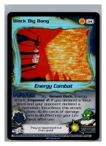 1x DBZ CCG NEGRO BIG BANG 34 HOLO FOIL POCO COMÚN FUSIÓN SAGA - Imagen 1 de 1