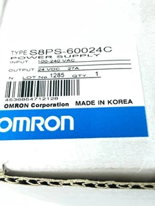 Omron S8ps-60024c Power Supply 100-240 Vac 24 Vdc 27a - Picture 1 of 12