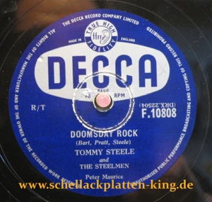 Tommy Steele 78 RPM / Doomsday Rock & Elevator Rock (8-1113) - Foto 1 di 3