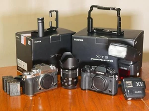 Fujifilm X-T3 Two Body Bundle with Extras! (one body has damaged hdmi port) - Picture 1 of 23