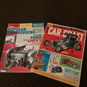 Vintage Popular Hot Rodding March 1963 and Car Craft October 1964 magazines - Picture 1 of 3