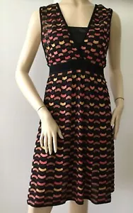 NUOVO M MISSONI abito con motivo a onde metalliche (taglia 44) al dettaglio @circa $1245,00 - Foto 1 di 12