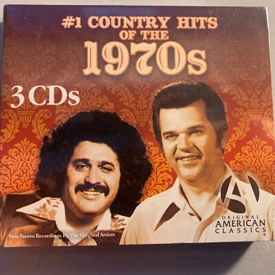 #1 Country Hits Of 1970's (3 CD's Digipak) New & Sealed - cd5 - Image 1 of 2
