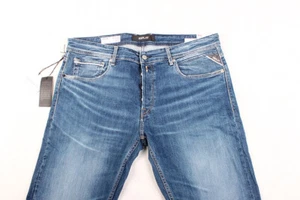 Jeans Uomo Replay MA972 573 324 009 Grover Nuovi, Blu, Straight Fit - Foto 1 di 5