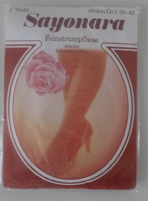 NEU: SAYONARA VINTAGE STRUMPFHOSE! Gr. I 38/42! braun (perle) - Bild 1 von 3