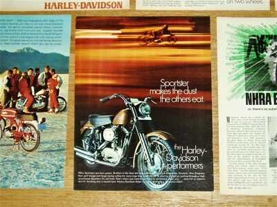 1968-1970 HARLEY-DAVIDSON 1969 SPORTSTER *Electra Glide/M65*MAN CAVE/WALL ART - Image 1 of 4