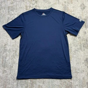 Majestic Athletic Boys Cool Base Short Sleeve Jersey Tee Shirt Youth XL Navy - Picture 1 of 5