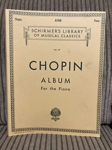 Chopin: Álbum para piano - Schirmer's Library of Musical Classics, Vol. 39 - Imagen 1 de 2