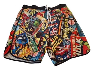 Marvel Boardshorts Badehose All Over Print Comics Badeanzug 2XL - Bild 1 von 3