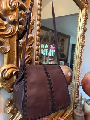 Ellen Tracy шоколадно-коричневый через плечо кожаная сумка с небольшой бумажник - Изображение 1 из 4