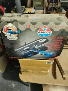 Limited Edition Gearbox Amoco Waco Airplane Collectible Bank NIB Free Shipping - Picture 1 of 2