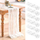 1/6PCS Cheesecloth Table Runner Rustic Gauze Fabric TableCloth Wedding Decor UK
