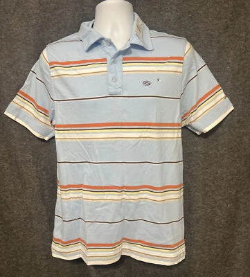 NUEVO NUEVO CON ETIQUETAS PacSun Kirra Hombre Polo Talla Pequeña Azul Colorido S/S $29.50 Rayas Foto 1 de 4