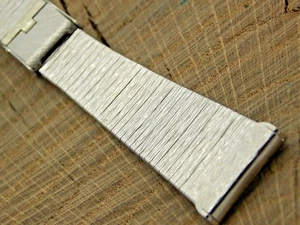 Kestenmade Vintage NOS Stainless Steel Watch Band Sliding Clasp 19mm 7" Unused - Picture 1 of 5