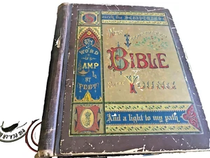 New Illustrated Bible For The Young by Henry D Northrup (rare1890's) - Picture 1 of 4