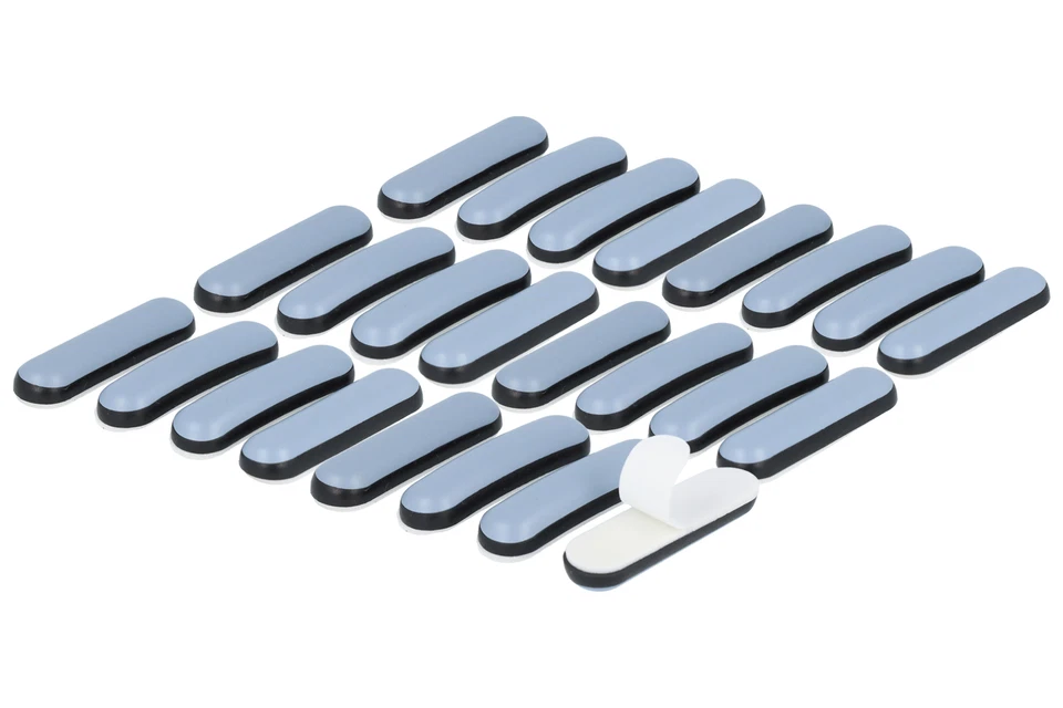 24 x Teflongleiter selbstklebend 38 x 10 mm PTFE Möbelgleiter rechteckig - Bild 1 von 3