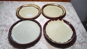 Vintage Pier 1 Crackle Collection Red Stoneware 9.25" Plates SOLD BY PIECE! - Picture 1 of 12