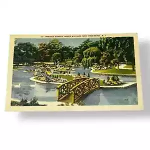 Postal Jardín Japonés Roger Williams Park Providence Rhode Island Lino C344 - Imagen 1 de 2