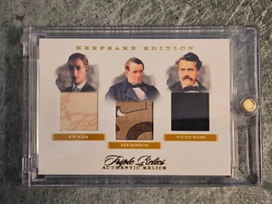 2023 Pieces of the Past Keepsake Edition Triple Relics Fendi Hermes Vuitton - Picture 1 of 2
