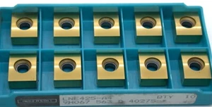 Lot of 10 New Ingersoll Carbide Tin Coated Milling Inserts LNE425-A4 - Picture 1 of 2