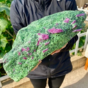 18.4LB Natural green Ruby zoisite (anylite) crystal Chakra Healing Energy - Picture 1 of 16