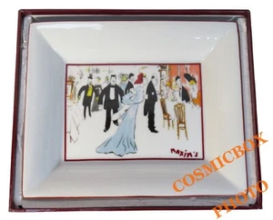 Vide poche en porcelaine MAXIM'S Paris Art Deco belle époque chez Maxime par SEM - Picture 1 of 5