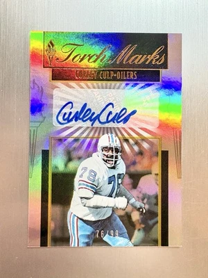 Curley Culp 2019 Panini Passing The Torch Marks #TM-CC Auto #’d /99 Oilers - Image 1 of 2