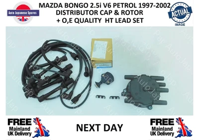 MAZDA BONGO 2.5V6 TAPPO DISTRIBUTORE E BRACCIO ROTORE + CAVI HT QUALITÀ O,E - Immagine 1 di 4