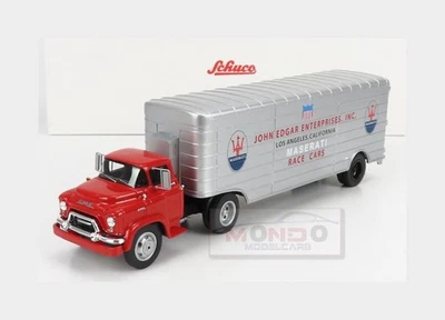 1:43 SCHUCO Gmc Truck Team John Edgar Maserati Car Transporter 450918200 - Immagine 1 di 2