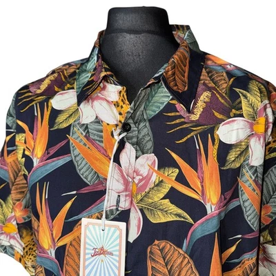 JOE BROWNS Shirt Mens 3XL (52-54") Short Sleeve Wildlife Print Unwown with Tags - Изображение 1 из 4